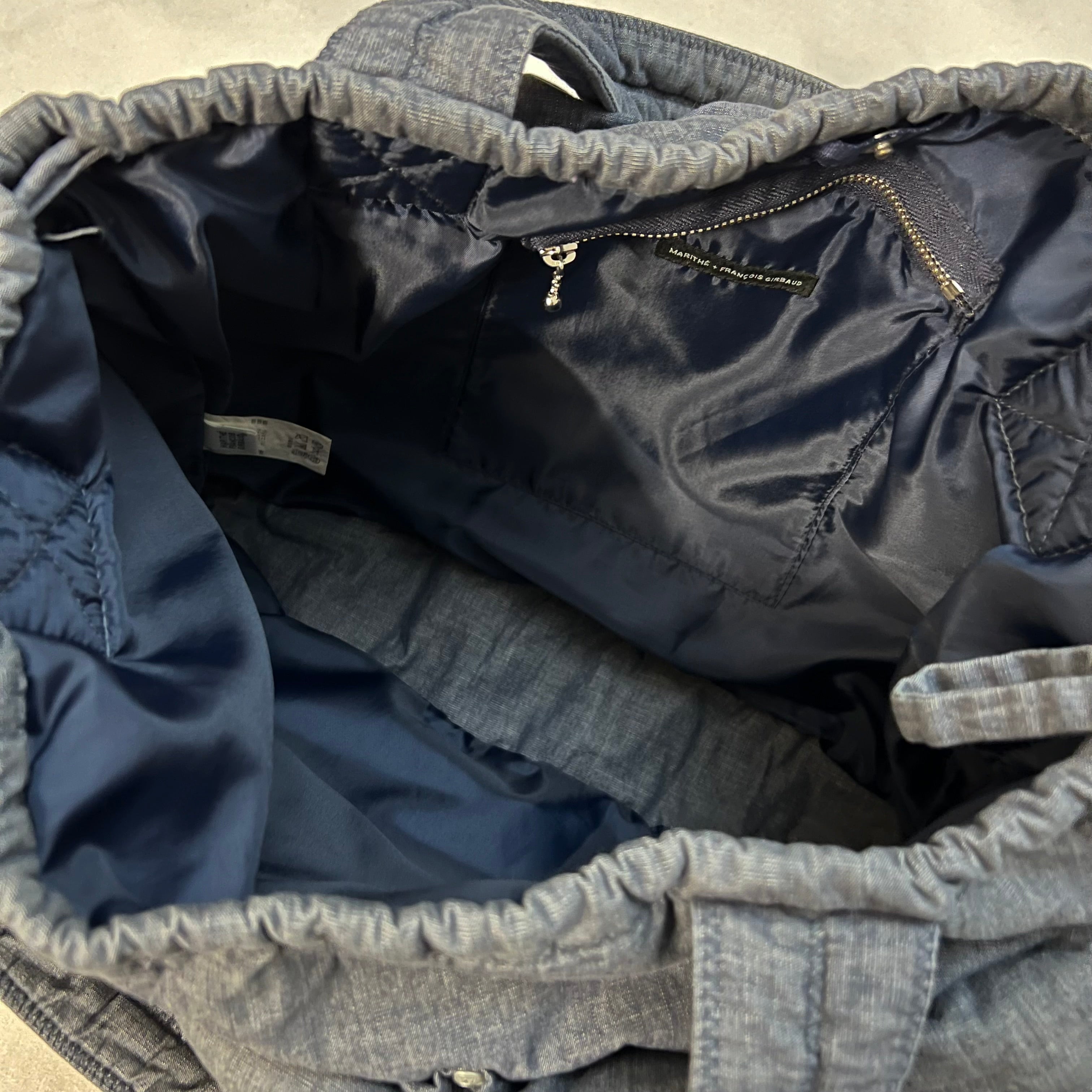 marithe francois girbaud cotton denim blue pokachu multi pocket