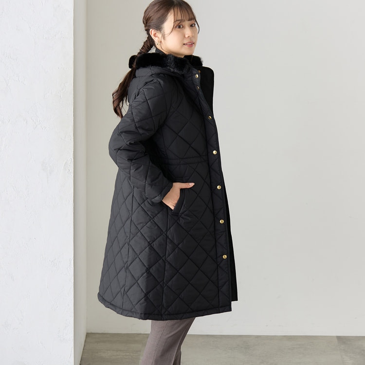 フード取り外し可能 キルトフードファーコート【AOKI公式通販】