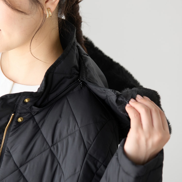 フード取り外し可能 キルトフードファーコート【AOKI公式通販】