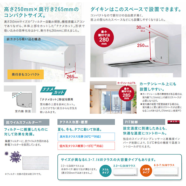 S283ATCS-W ダイキン ルームエアコン CXシリーズ おもに10畳 ホワイト