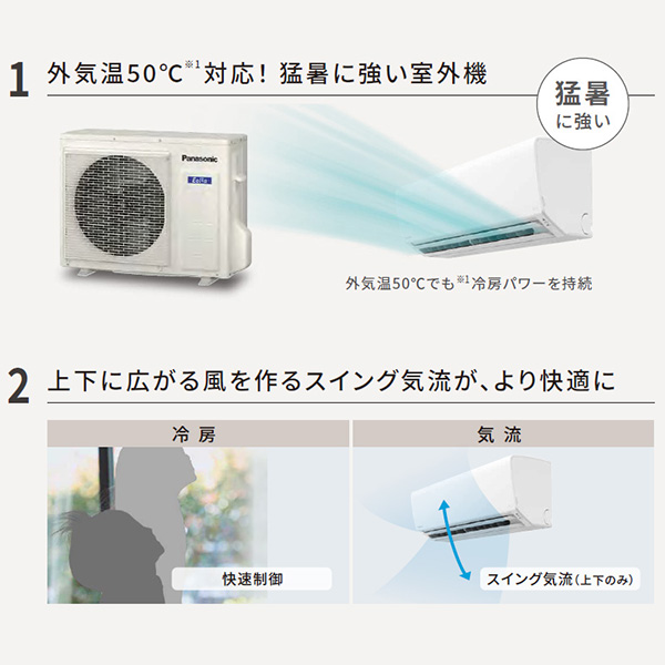 CS-223DFL-W パナソニック ルームエアコン ‎Eolia エオリア Fシリーズ