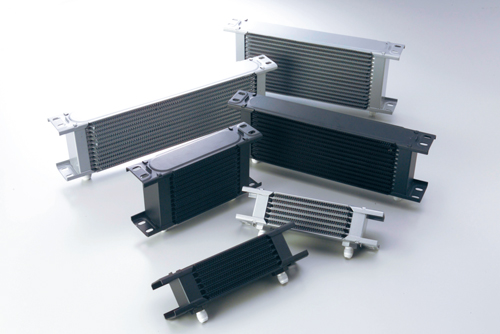 オイルクーラーコア ストレート #6 4.5インチ13段 シルバー | EARL'S