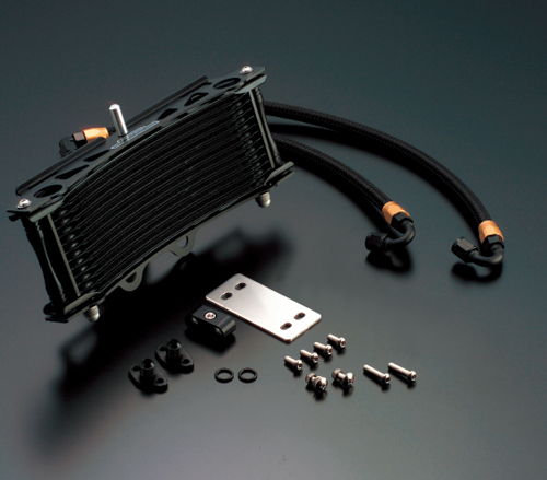 オイルクーラーキット ラウンド #6 9-13R ブラック仕様 [サーモ対応