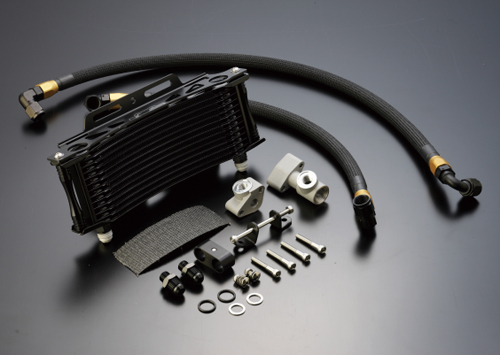 オイルクーラーキット (サイド廻し) ラウンド #8 9-13R ブラック仕様