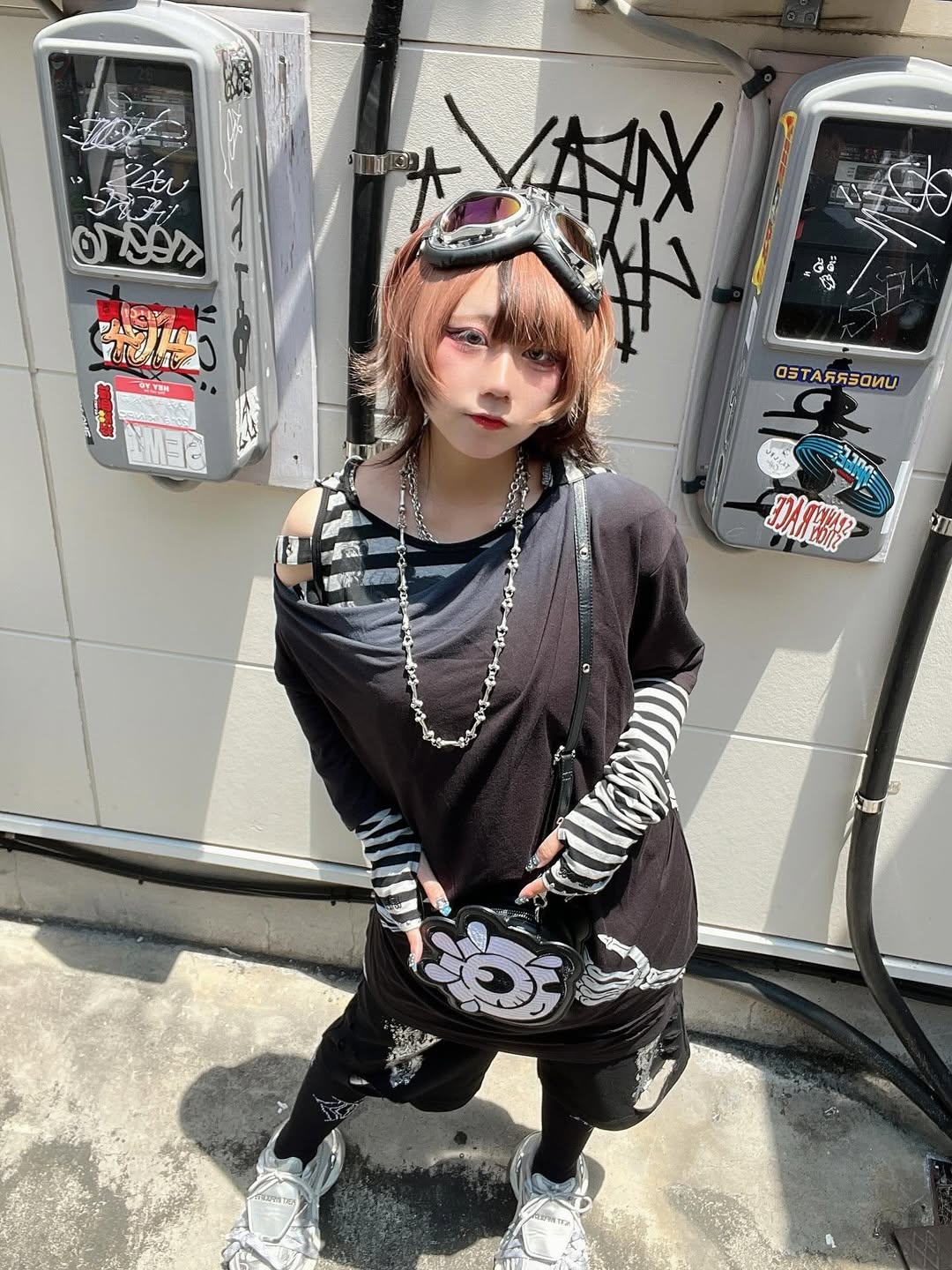 Gamchu【ガムチュ】半壊卍壊デニムsetupショルダーバッグ/全1色