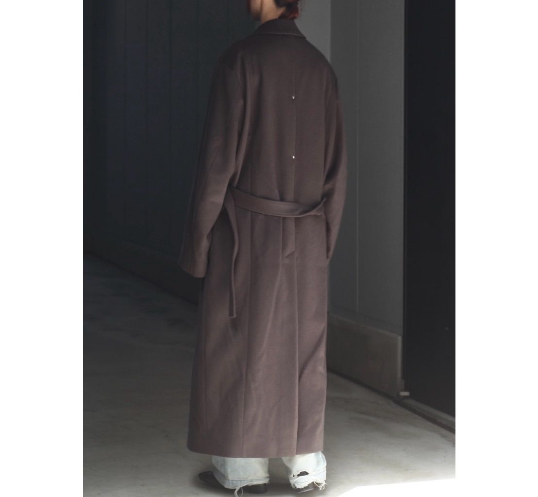 ssstein - 【残りわずか】Oversized Maxi Length Peak Lapel Coat(WOOL