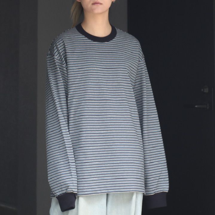 UNIVERSAL PRODUCTS - 【残りわずか】Multi Border L/S T-shirt