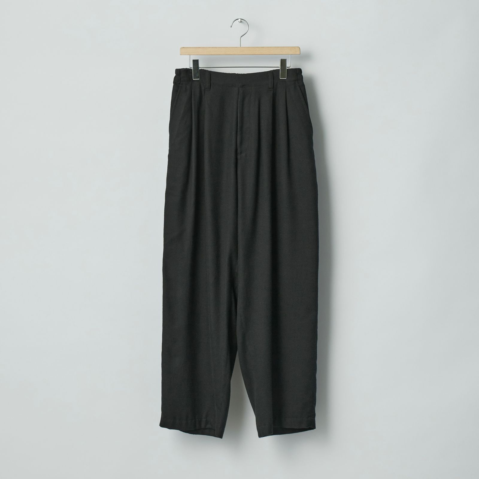ssstein - 【残り一点】Rayon Silk Flannel Wide Easy Trousers