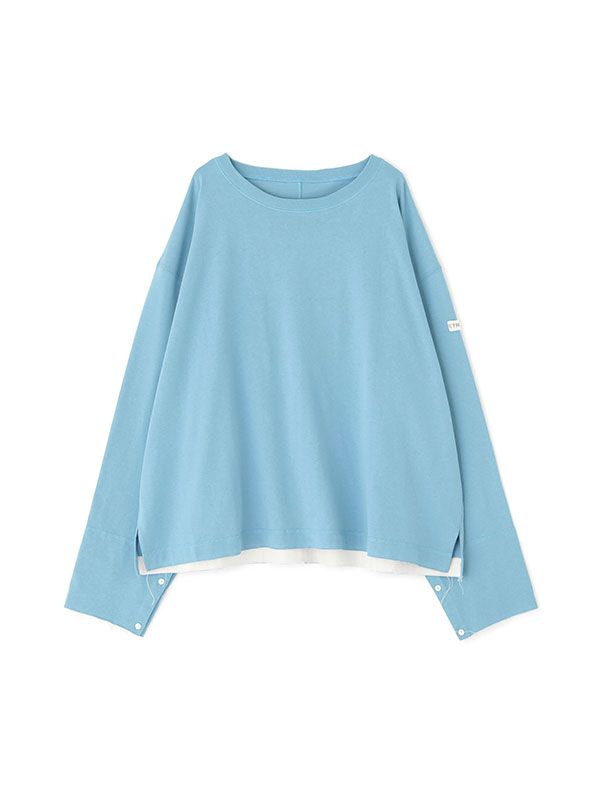 ETRE TOKYO - カットオフカフスロンTee (BLUE) | ADDICT WEB SHOP