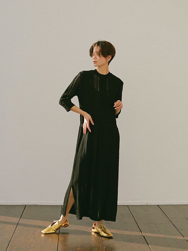 ETRE TOKYO - レーシーニットワンピース | ADDICT WEB SHOP