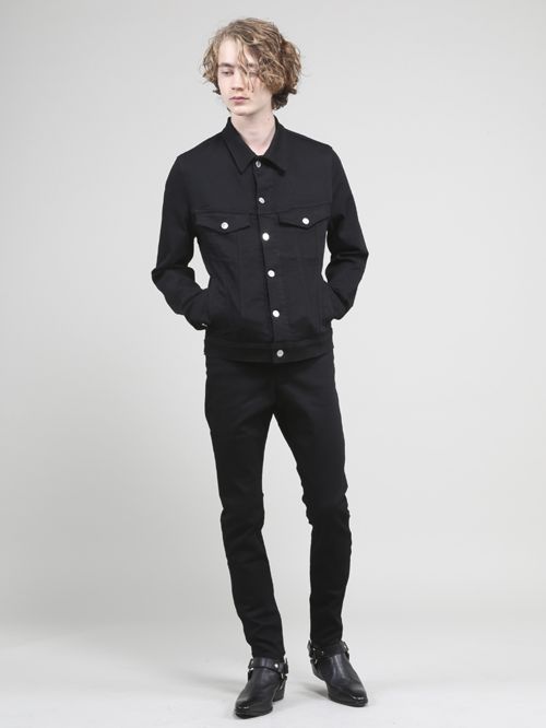 GalaabenD - EXフィットデニムジャケット - Denim Jacket - BLACK