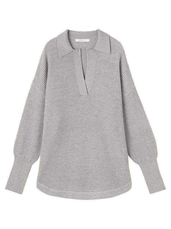 ETRE TOKYO - スキッパーサーマルプルオーバー - GREY | ADDICT WEB SHOP