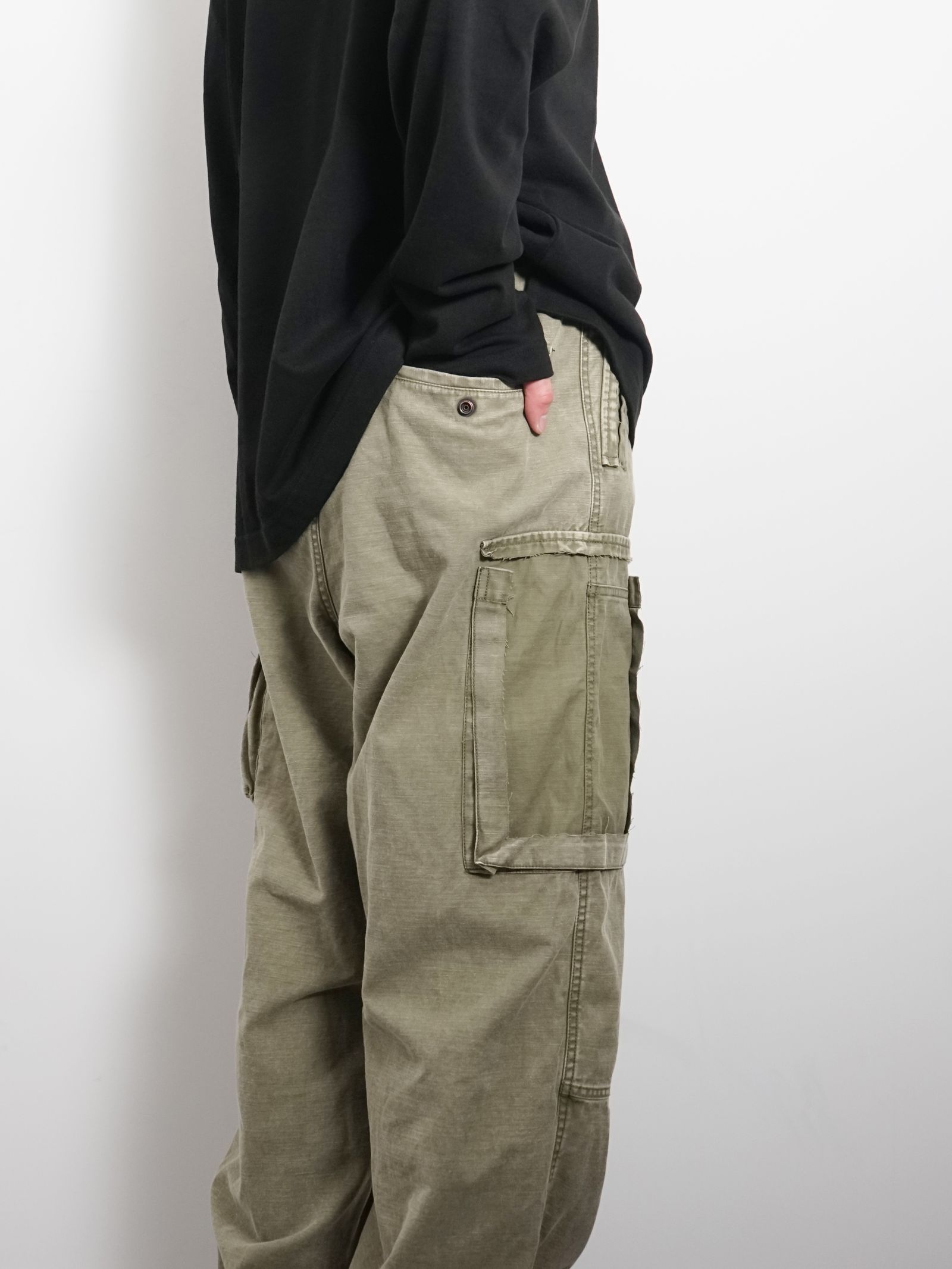 Maison MIHARA YASUHIRO - コットンサテン カーゴパンツ - Cotton