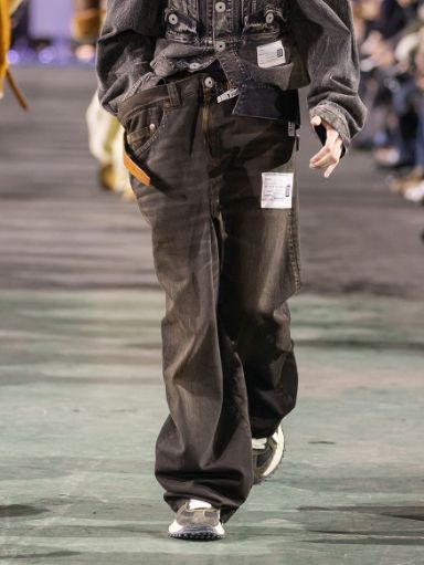 Maison MIHARA YASUHIRO - ヒュージーレイヤードデニムパンツ - Huge