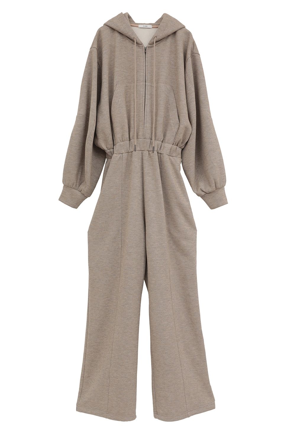 CLANE - フーディー付きオールインワン (BEIGE) | HOODED SWEAT ALL IN