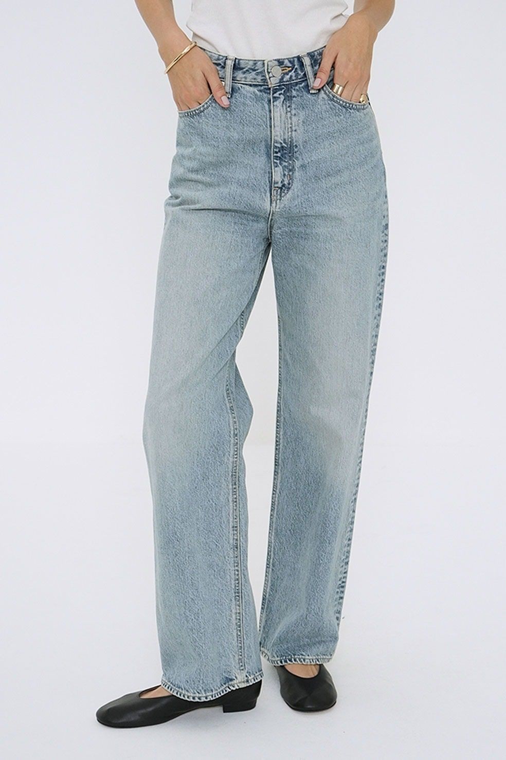 CLANE - セコンドデニムパンツ アイスブルー - SECOND DENIM PANTS