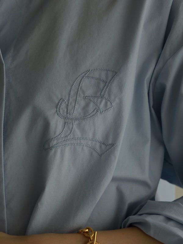 ETRE TOKYO - エンブロイダリーシャツ - BLUE | ADDICT WEB SHOP