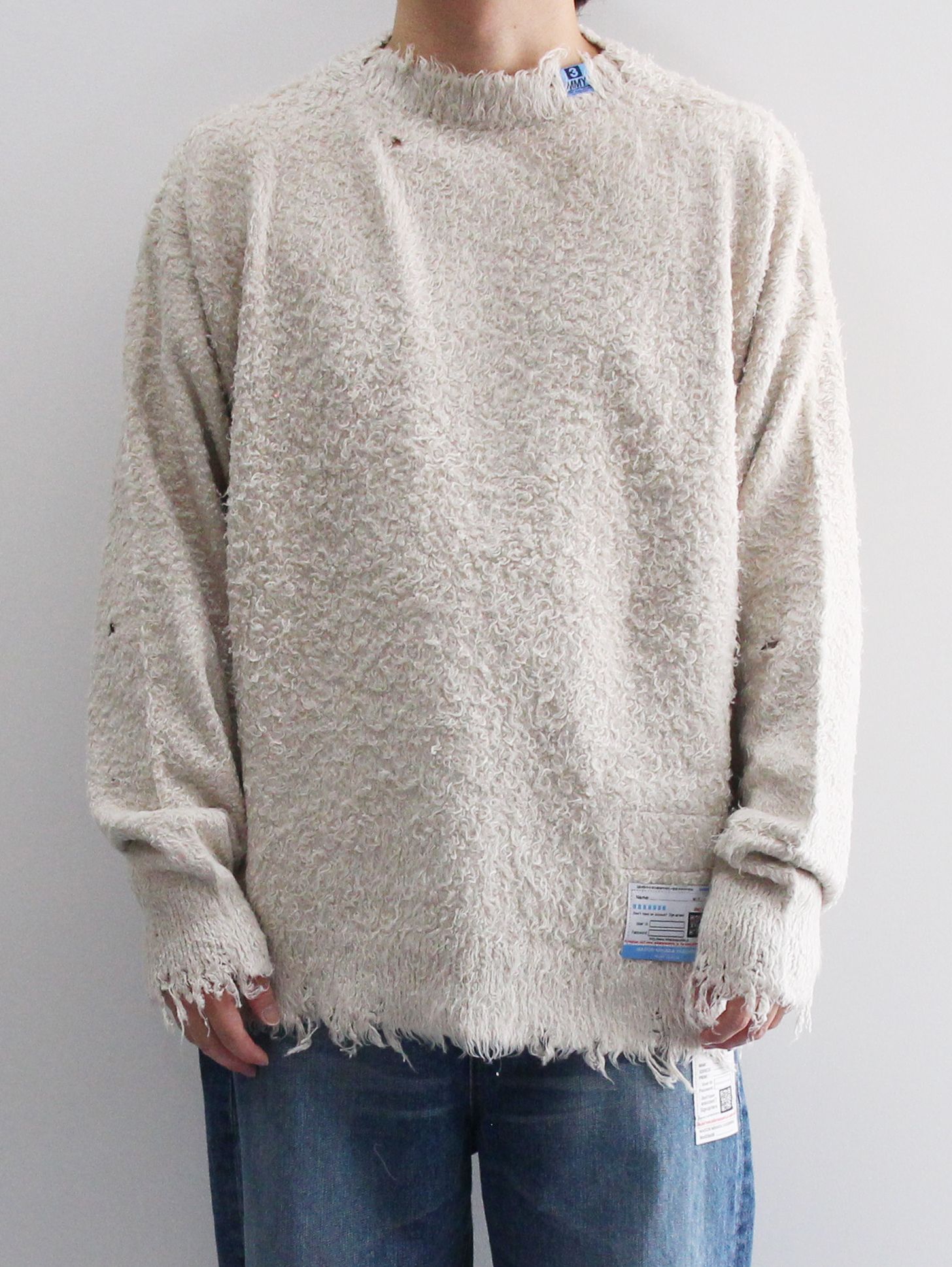 Maison MIHARA YASUHIRO - コットンブラッシュドプルオーバーニット