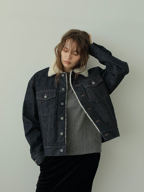 ETRE TOKYO - ボアデニムトラッカージャケット - INDIGO | ADDICT WEB SHOP