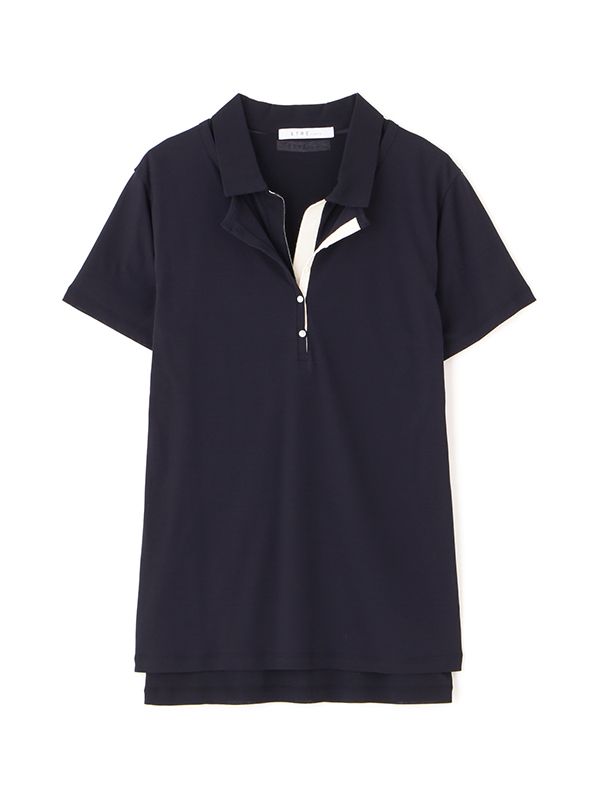 ETRE TOKYO - ヘンリーポロレイヤードセットプルオーバー - NAVY