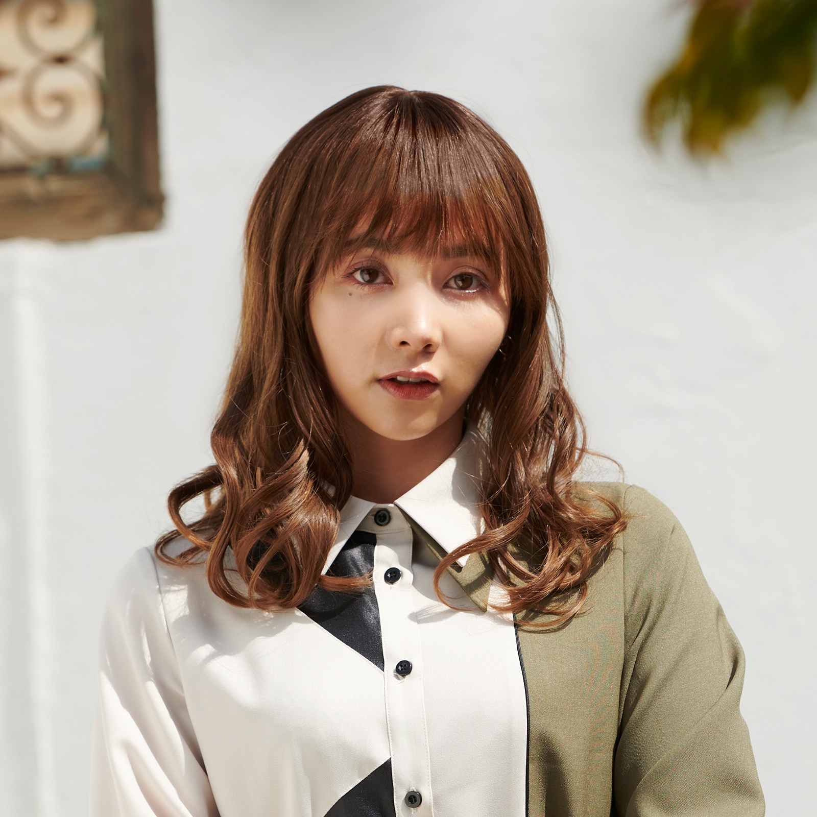 フルウィッグ】 NAVANA 無造作ウェーブセミディ [ダークブラウン