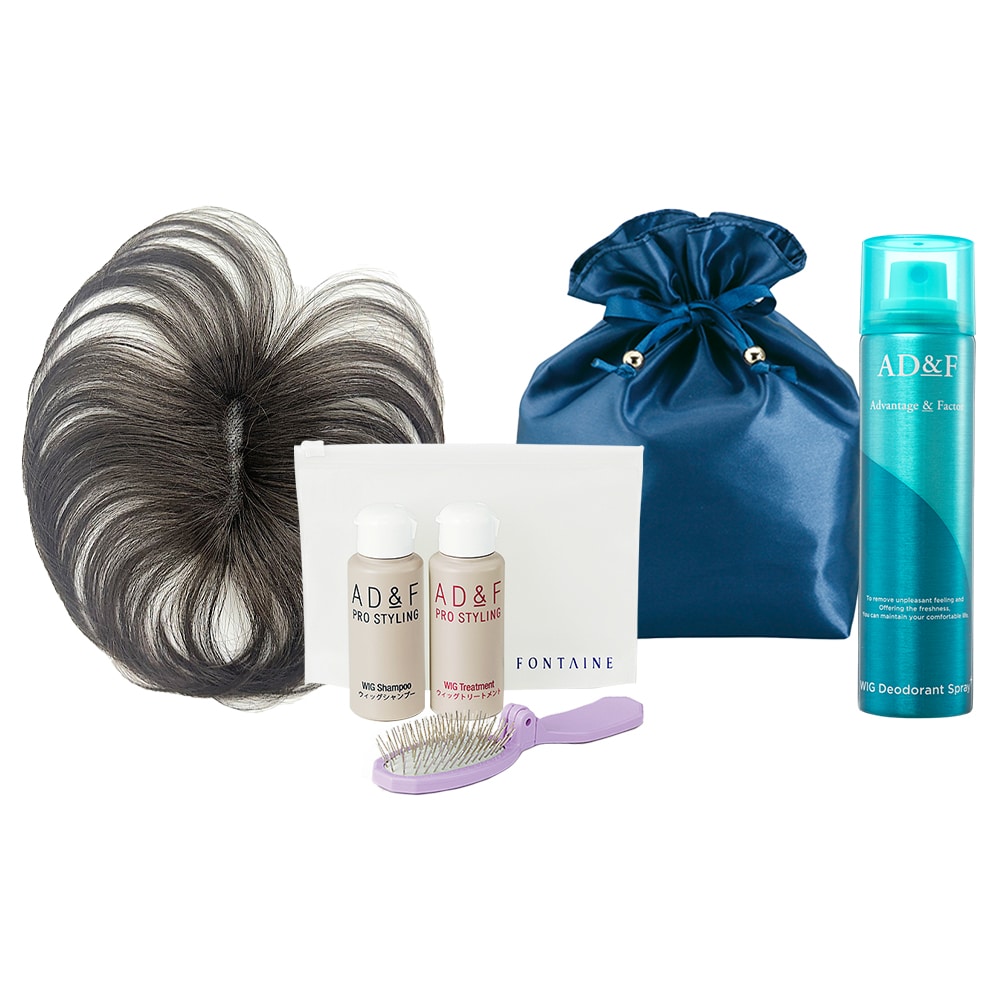 部分ウィッグ】ソフトカール［ライトブラウン］プチリタッチはじめて