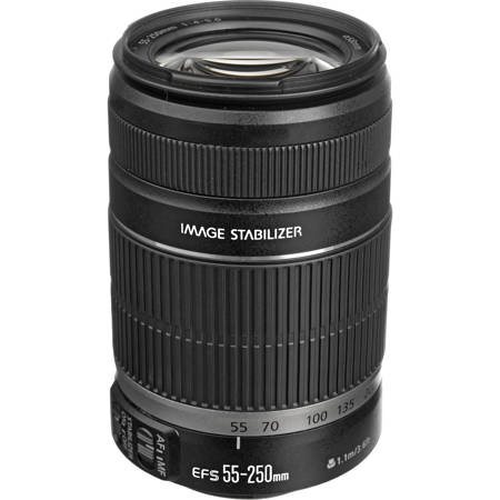 Canon EF-S 55-250mm f/4-5.6 IS Lens, USA - Adorama