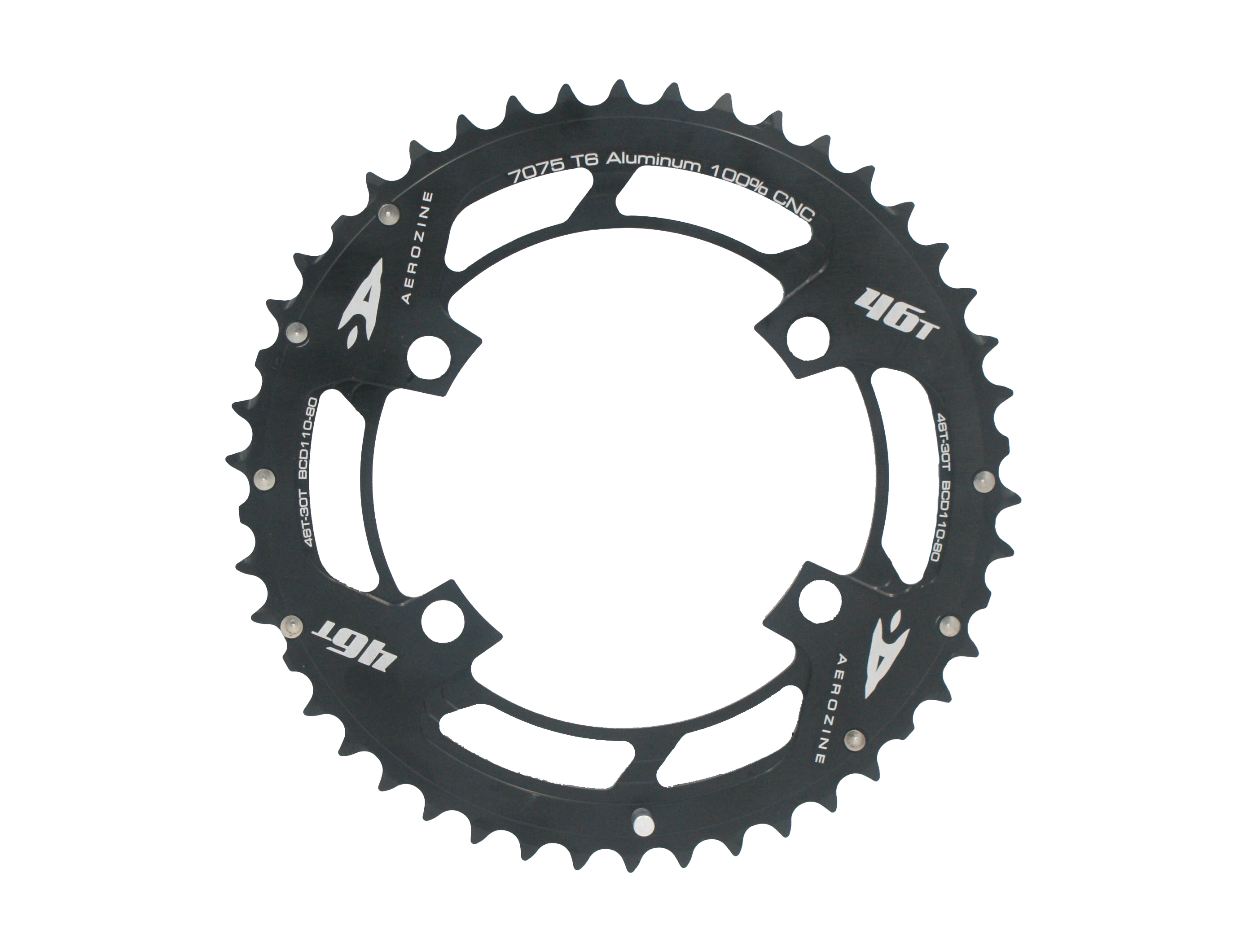 Road Double-Rings// 4-Arm BCD 110-80 asymmetric design - AEROZINE