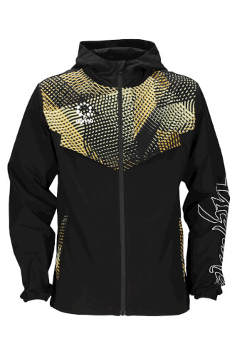 Premiumフェルザストレッチウーブンピステジャケット ag-0655 Black × Red