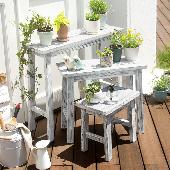 スツール型フラワースタンド Latte〔ラッテ〕Sサイズ | 家具