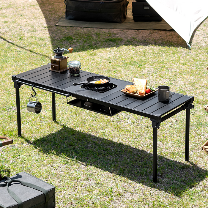 セット】コンロが1つ置けるマルチテーブル+専用板2枚セット | 家具