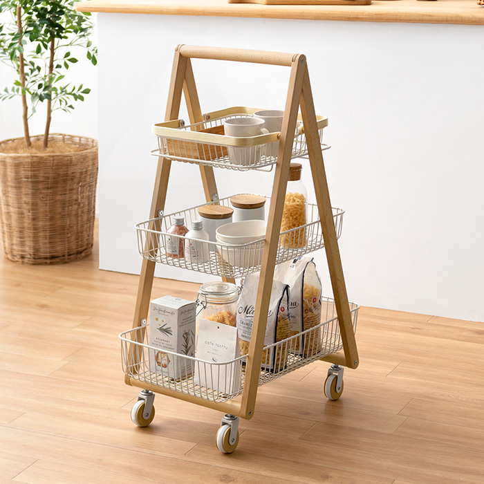 キャリーバスケットワゴン LIV(リヴ) Mサイズ | 家具・インテリア通販