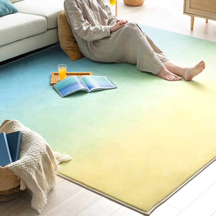 グラデーションラグ Nalu(ナル)190×190cm | 家具・インテリア通販