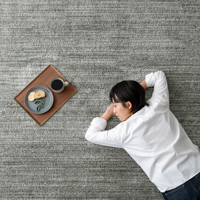 190×190/正方形] 高機能シンプルデザインラグ エクリュ | 家具