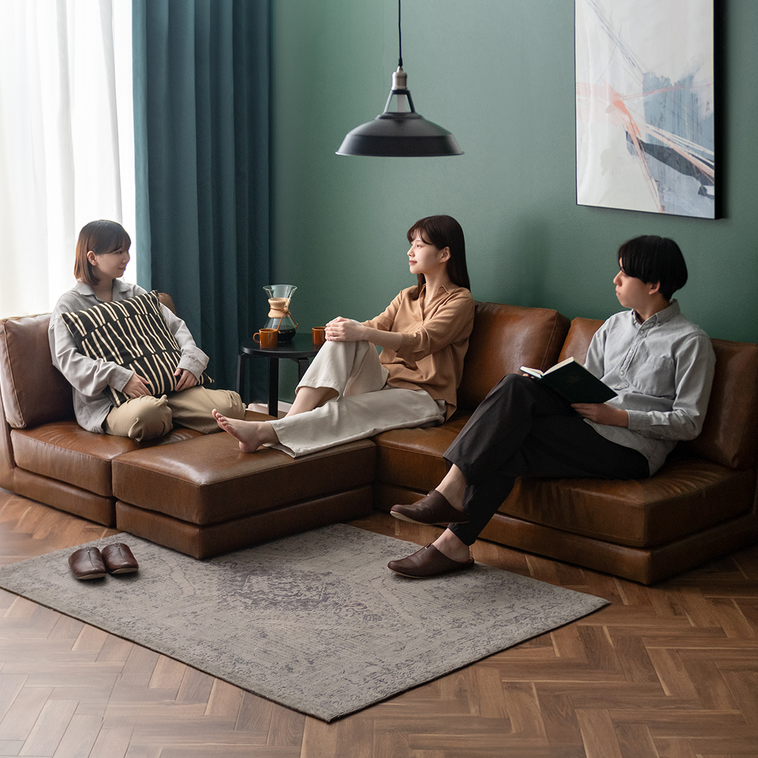 組み合わせ自由 ユニットソファ あぐらもOKな1人掛け Mandy | 家具