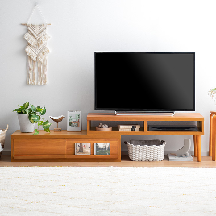 伸縮テレビ台 ATICA(アティカ) 引き出し収納 | 家具・インテリア通販