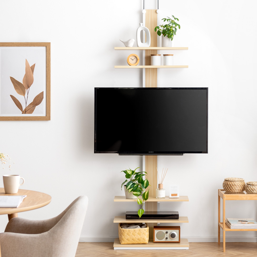 壁掛け風つっぱりテレビスタンド MOLLY(モリー) | 家具・インテリア