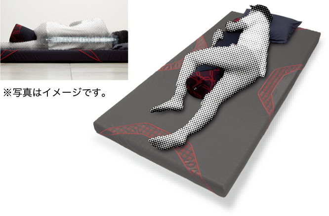 2WAYハイブリッド3層構造サポートギア［エアー］ボディピロー