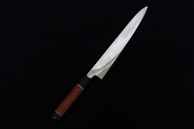 鈴木商事 和筋引 包丁 九寸半 285mm 本焼 ステンレス鋼 銀二巻 花梨