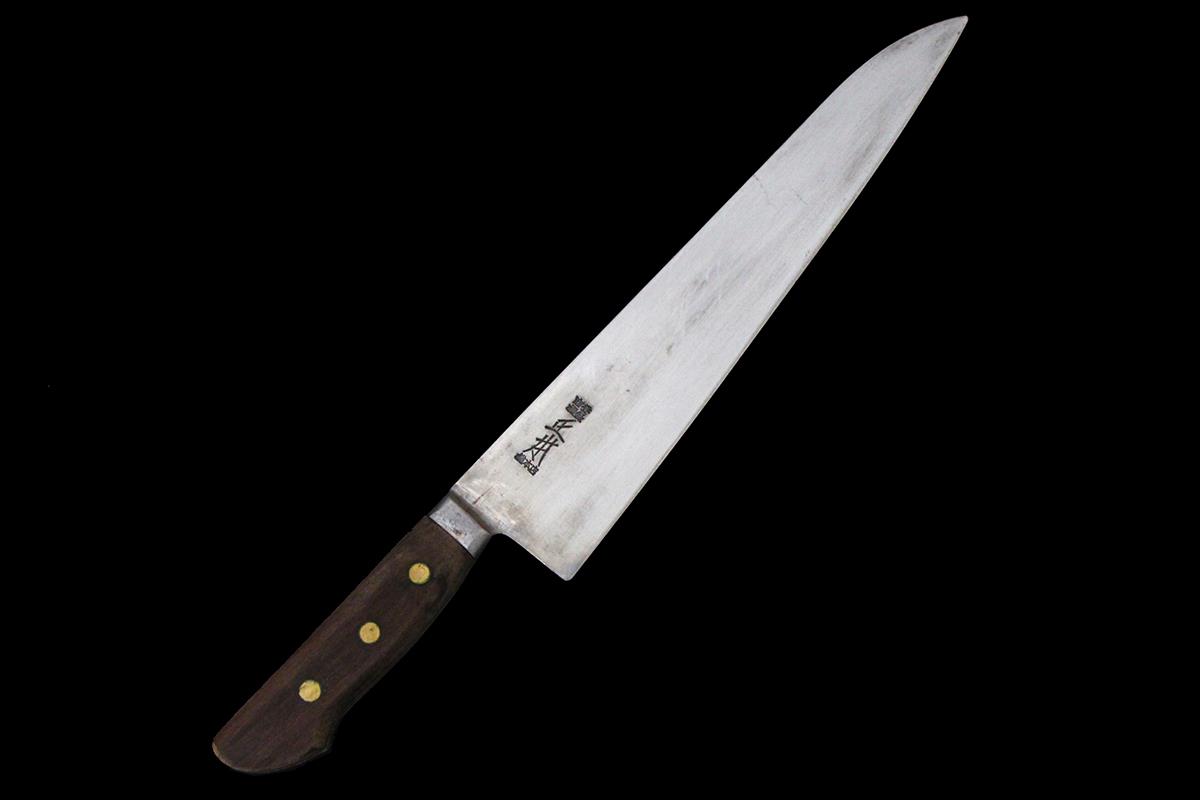 最上 牛刀 洋包丁 300mm 鍔付き柄 λA6809-2L1A | 正本総本店 | 包丁