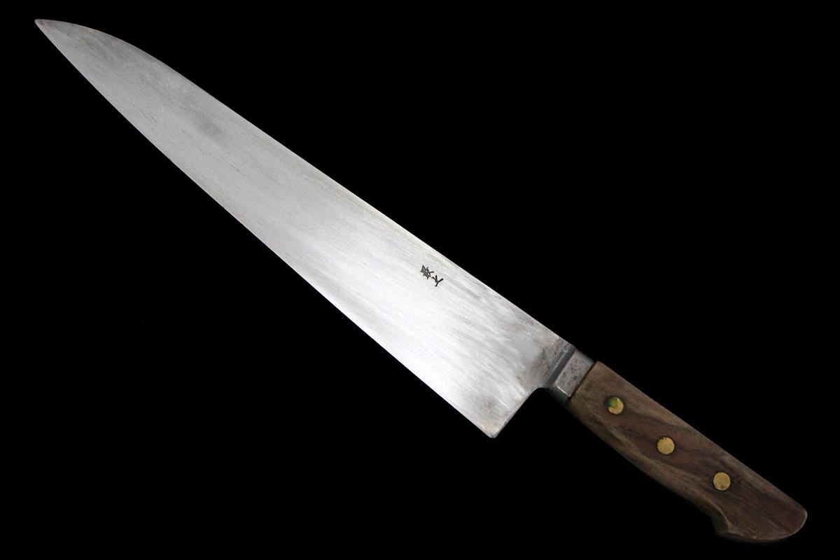 最上 牛刀 洋包丁 300mm 鍔付き柄 λA6809-2L1A | 正本総本店 | 包丁