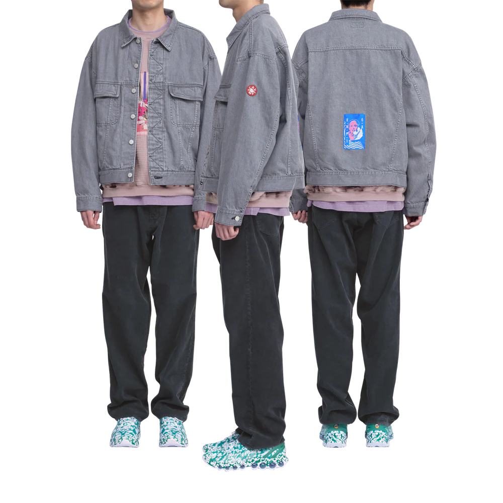 C.E - Washed Black Denim Trucker Jacket | ALTERFATE