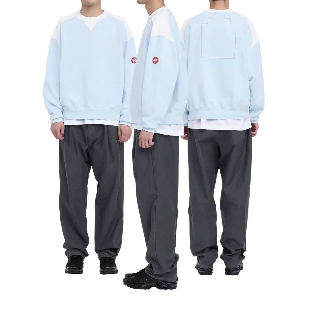 C.E - Panel Shoulder Crew Neck Blue | ALTERFATE