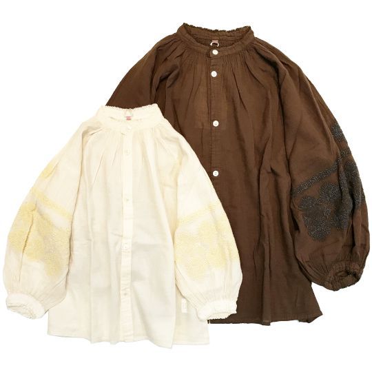 70%OFF】 シーチング シシュウ ブラウス / DENIM DUNGAREE 788116 商品