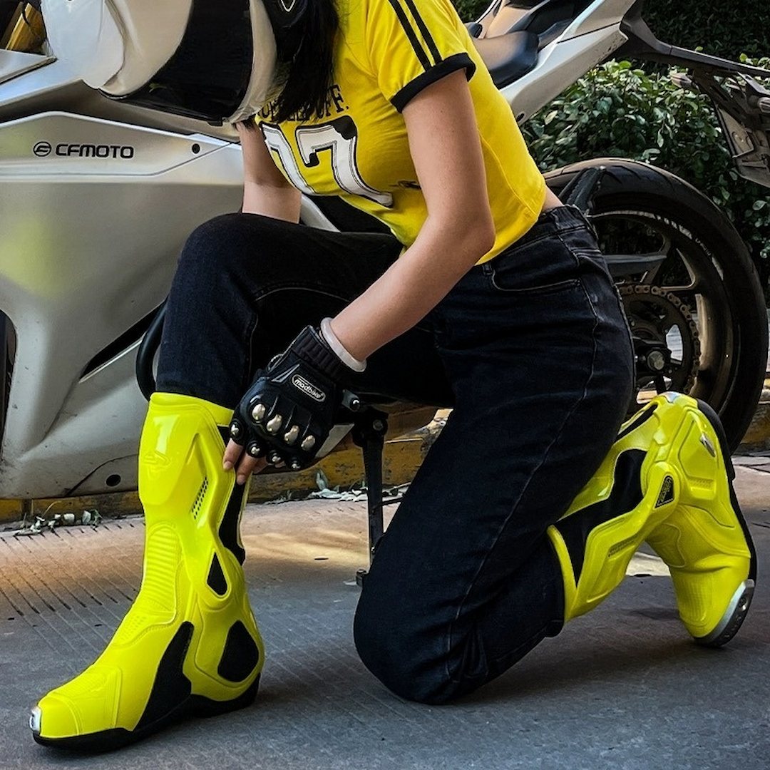 Allgoal Yellow Motorcycle Boots – ALLGOAL