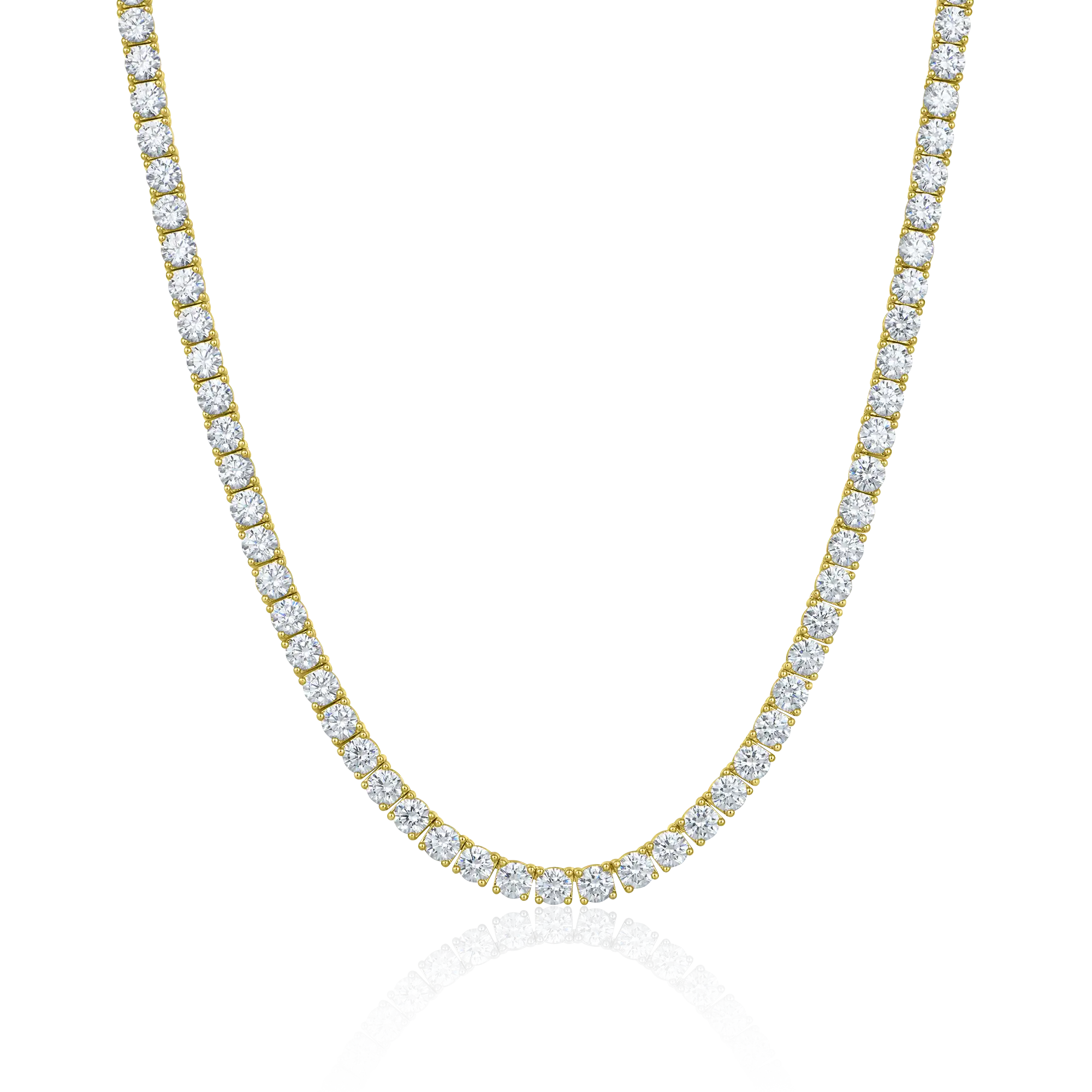 5mm Men's Diamond Gold Tennis Chain - Hip Hop Jewelry – APORRO