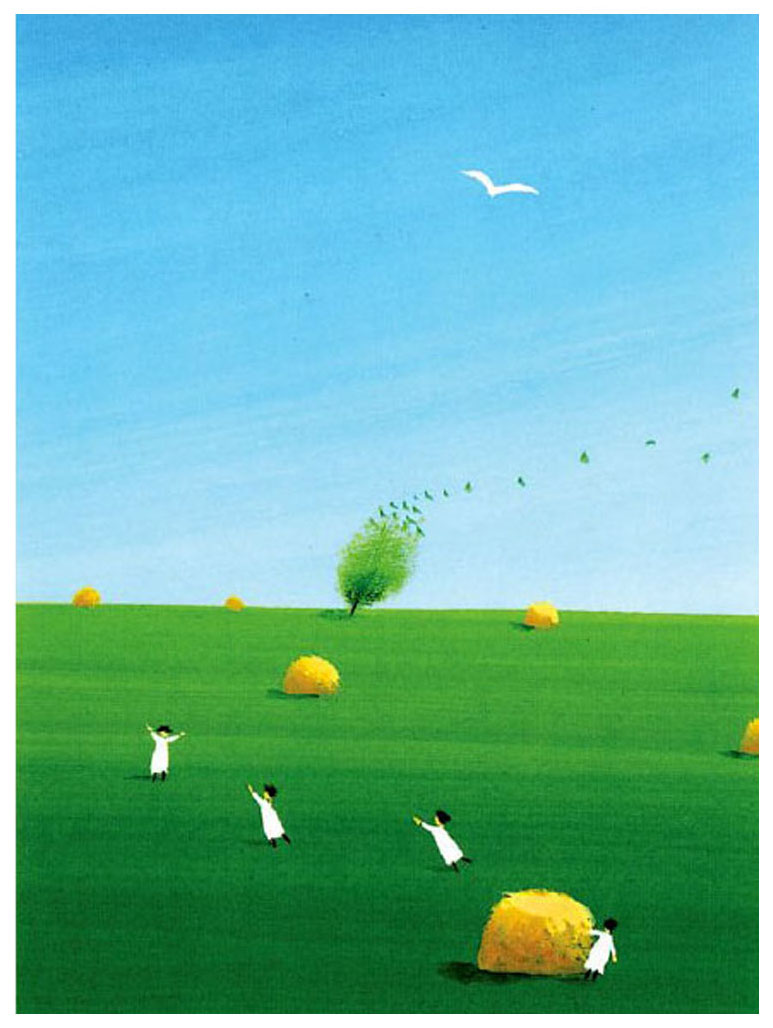 葉祥明 701/800 ダイヤモンドスクリーニング 版画