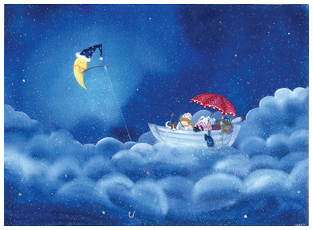 横山真弥 絵画(版画/アーカイバル) 眠くなるまで… 4429|アート