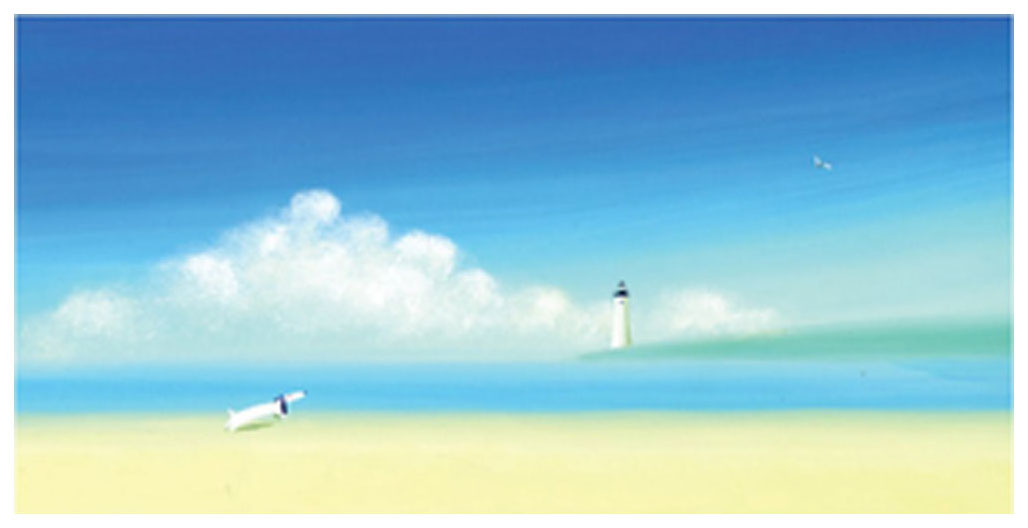 葉祥明 絵画 (版画/ジクレー) JAKEと灯台 6051|アート＆フレーム|絵と