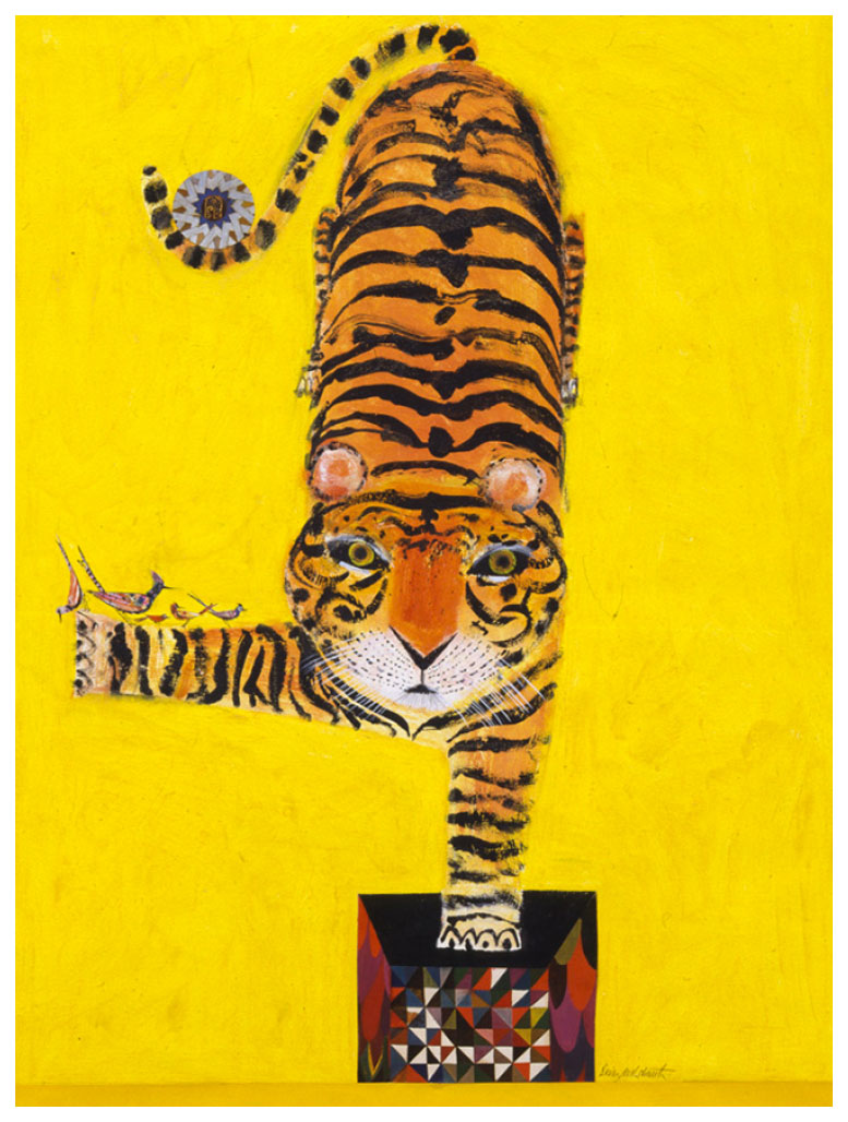 ブライアン・ワイルド・スミス 版画（ジクレー） 「トラのバランス
